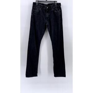 CANALI Men's Washed Black Regular-Fit Straight-Leg Five Pocket Jeans SZ 50(US34)